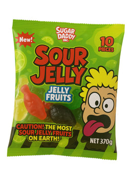 Sugar Daddy Sour, Jelly Fruits 10 Units
