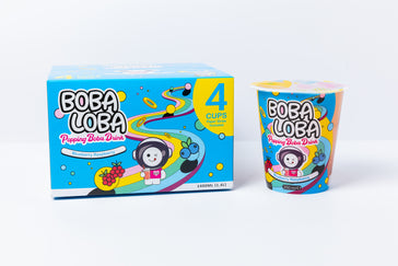 BOBA LOBA Popping Boba Drink Blueberry (4x350ML)