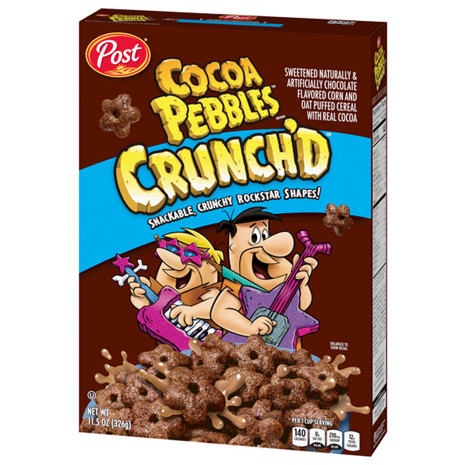 Post Cocoa Pebbles Crunch'd (326g) The Junior's