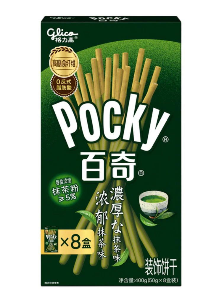 Pocky Matcha Flavored Biscuit Sticks 50g (BBD: 25-04-2026)