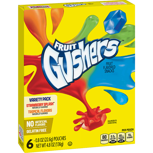Fruit Gushers, Variety pack (6st)