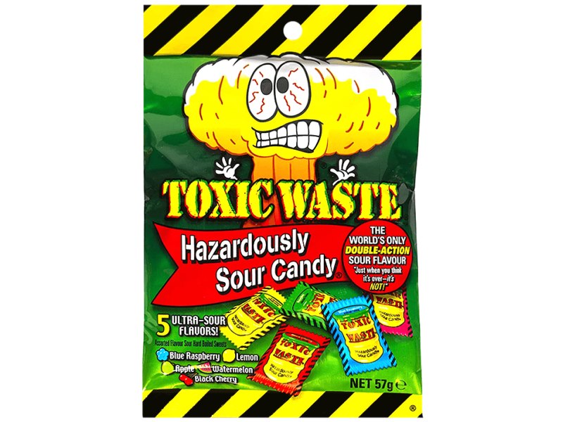 Toxic Waste Hazardously Sour Candy (57g)