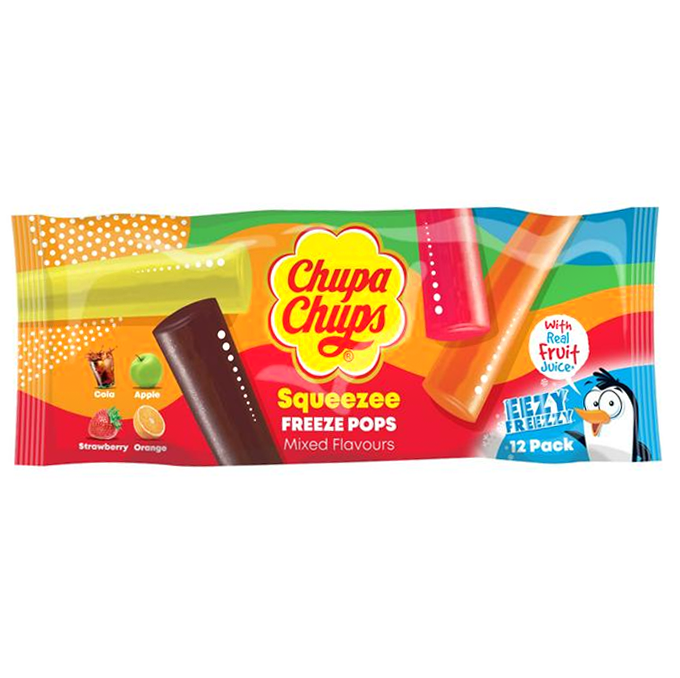 Chupa Chups Squeezee Freeze Pops (12-Pack)