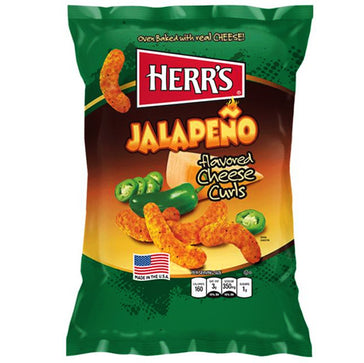 Herr's Jalapeño Cheese Curls (198g) The Junior's