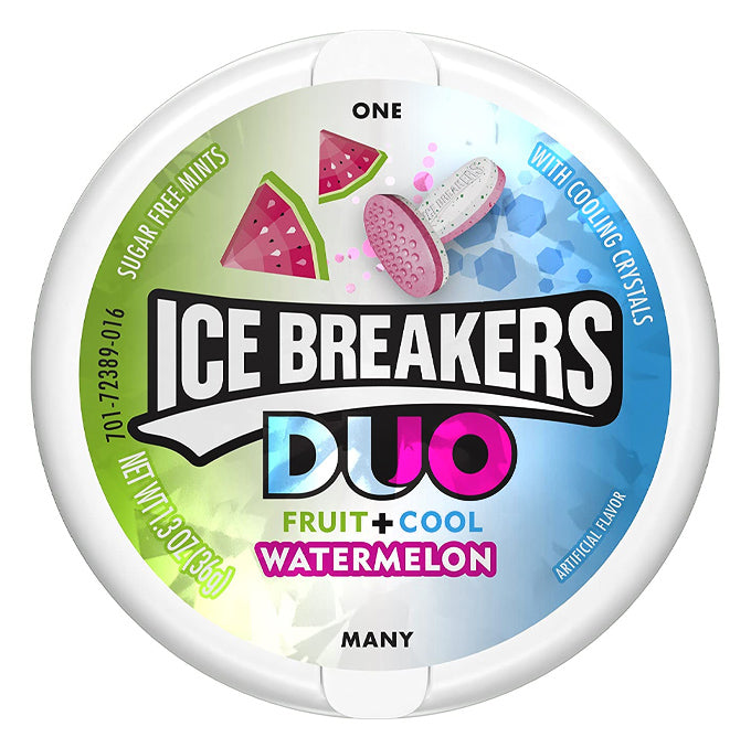 Ice Breakers Duo, Fruit + Cool Watermelon (36g)
