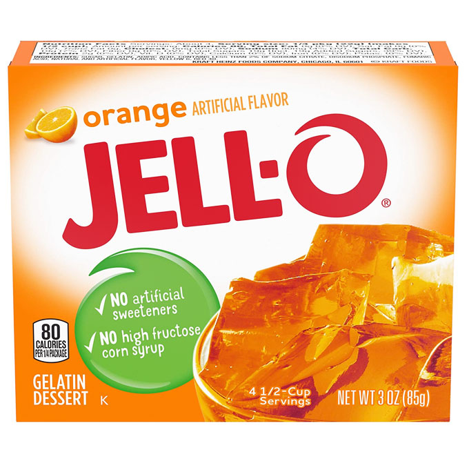 Jell-O Gelatin Dessert, Orange (85g)