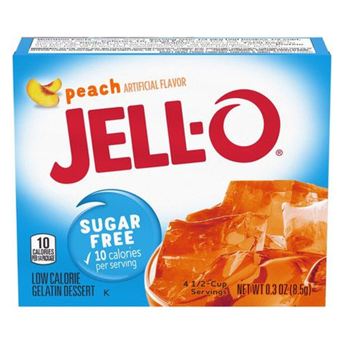 Jell-O Sugar Free Gelatin Dessert, Peach (9g)