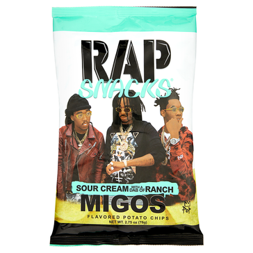 Rap Snacks Migos, Sour Cream with a dab of Ranch (71g)