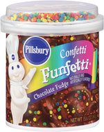 Pillsbury Chocolate Fudge Confetti Funfetti Frosting 