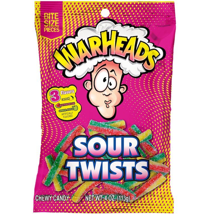 Warheads Sour Twists Bag (113g)